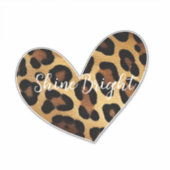 Chic Leopard Print Sticker (Voorkant)