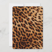 Chic Leopard Print Vrijgezellenfeest Kaart (Achterkant)