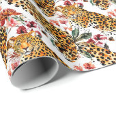 Chic Leopard Print Wrapping Paper – vet en stijlvo Cadeaupapier (Rol Hoek)
