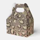 Chic Leopard Roos Fabulous 40th Birthday Bedankdoosjes (Achterkant)