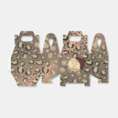 Chic Leopard Roos Fabulous 40th Birthday Bedankdoosjes (Uitgevouwen)