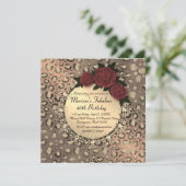 Chic Leopard Roos Fabulous 40th Birthday Kaart (Staand voorkant)