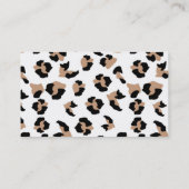 Chic Leopard Visitekaartje (Achterkant)
