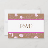 Chic Lesbian Gay Wedding RSVP Twee Brides (Voorkant)