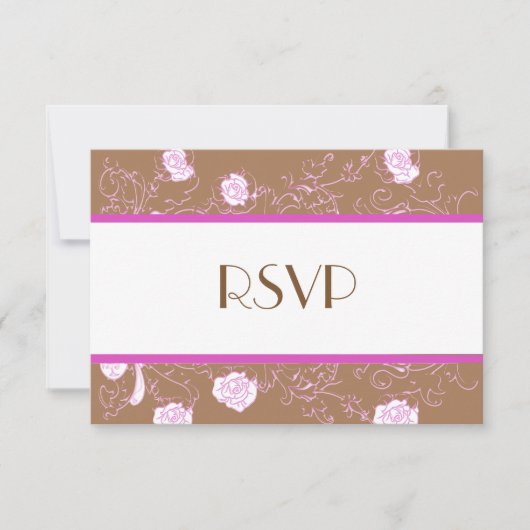 Chic Lesbian Gay Wedding RSVP Twee Brides (Voorkant)