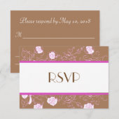 Chic Lesbian Gay Wedding RSVP Twee Brides (Voorkant / Achterkant)