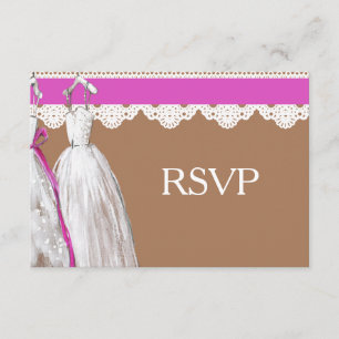 Chic Lesbian Gay Wedding RSVP Twee Brides