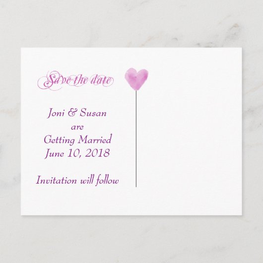 Chic Lesbische Foto Sla de datum Briefkaart (Achterkant)