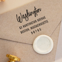 Chic Lettering aangepaste naam en retouradres