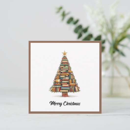  Chic Leuk Kleurrijke Kerstboom Feestdagenkaart (Staand voorkant)