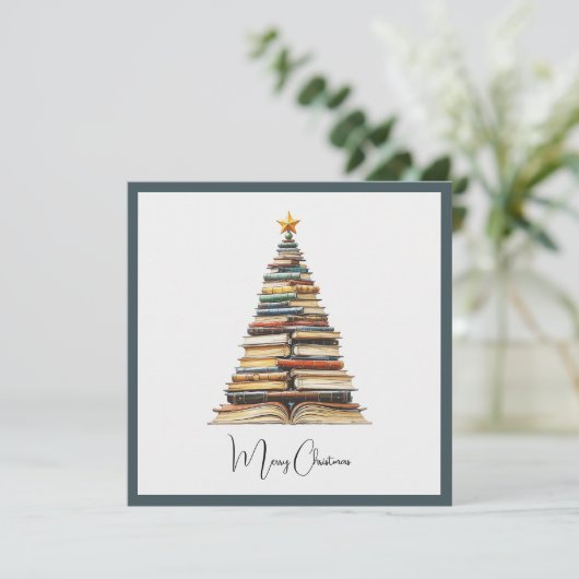  Chic Leuk Kleurrijke Kerstboom Feestdagenkaart (Staand voorkant)