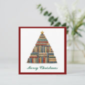  Chic Leuke Kleurrijke Boeken Liefhebber Feestdagenkaart (Staand voorkant)