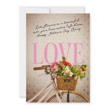 Chic Levensstijl Bloemige Fiets Moederdag Liefde