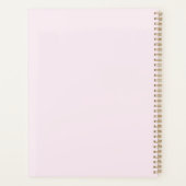 Chic Licht Roze Vrouwelijke Planner (Achterkant)