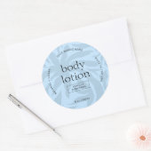 Chic Lichtblauwe Cosmetische Potje Ronde Product L Ronde Sticker (Envelop)