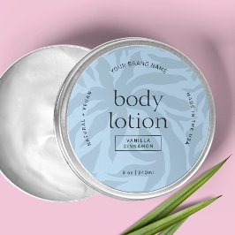 Chic Lichtblauwe Cosmetische Potje Ronde Product L Ronde Sticker