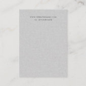 Chic Lichtgrijs Minimalistische Sieraden Oorbel Di Visitekaartje (Achterkant)