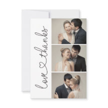 Chic Liefde en bedankt script hart 3 bruiloft foto