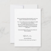 Chic Liefde en bedankt script hart 3 bruiloft foto (Achterkant)