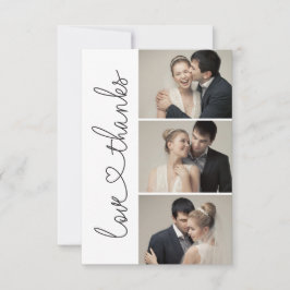Chic Liefde en bedankt script hart 3 bruiloft foto