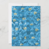 Chic Light Blue Agate Gold Gilded for Birthday Kaart (Achterkant)