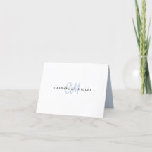 Chic Light Blue Two Letter Initiaal Monogram Name