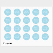 Chic Light Blue We hebben Chic New Address Label v (Vel)