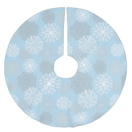 Chic Light Blue Winter Snowflake Kerstboom Rok