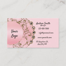 Chic Light Blush Pink Marble Gold Glitter Script