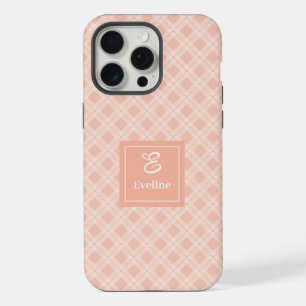Chic Light Coral iPhone Hoesje Minimalistische Naa 15 Pro Max Case