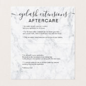 chic light gold glitter ombre marmer eye aftercare visitekaartje (Binnenkant ongevouwen)