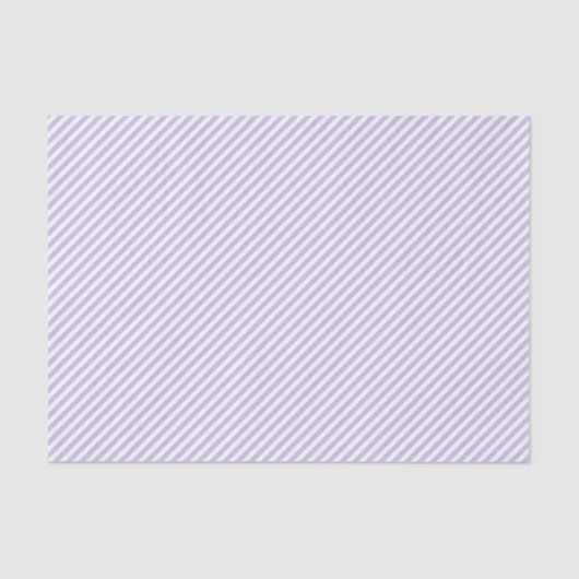 Chic Light Lavender Violet White Stripes Pattern Tissuepapier (Voorkant)