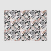 Chic Light Mauve Taupe Beige Gray Circles Pattern Tissuepapier (Voorkant)
