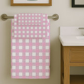 Chic Light Pink Towels Modern Bath Essentials Bad Handdoek