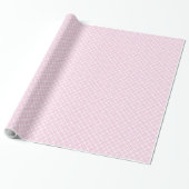 Chic Light Pink & White 60th Birthday Wrapping Cadeaupapier (Uitgerold)