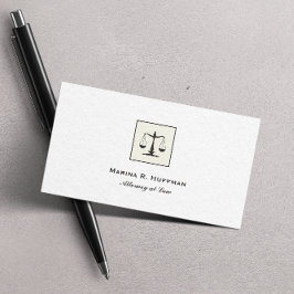 Chic Lijst Attorney Justice Scale Professional Visitekaartje