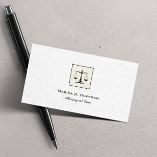 Chic Lijst Attorney Justice Scale Professional Visitekaartje
