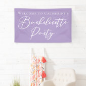 Chic Lilac Purple Bachelorette Party Custom Spandoek (Insitu)