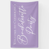Chic Lilac Purple Bachelorette Party Custom Spandoek (Verticaal)