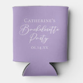 Chic Lilac Purple Bachelorette Party Personalized Blikjeskoeler (Voorkant)