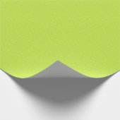 Chic lime green white mink polka punts patroon sch cadeaupapier (Hoek)