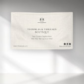 Chic Linen Eenvoudige Zakelijke Logo Event Marketi Spandoek