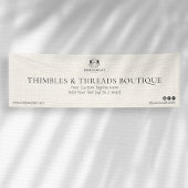 Chic Linen Elegant Business Logo Event Marketing Spandoek