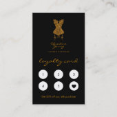 Chic Lingerie Boutique Gold Logo Loyalty Kaart (Voorkant)