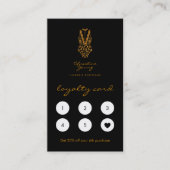 Chic Lingerie Boutique Gold Logo Loyalty Kaart (Voorkant)