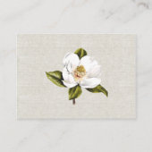 Chic linnen look bruiloft behuizing Kaart (Achterkant)