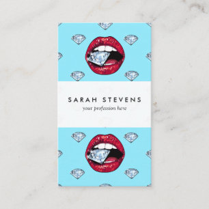 Chic Lips Diamond Girly Visitekaartje