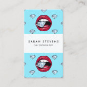 Chic Lips Diamond Girly Visitekaartje (Voorkant)