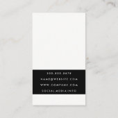 Chic Lipstick Blue Kiss Visitekaartje (Achterkant)