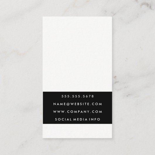 Chic Lipstick Blue Kiss Visitekaartje (Achterkant)